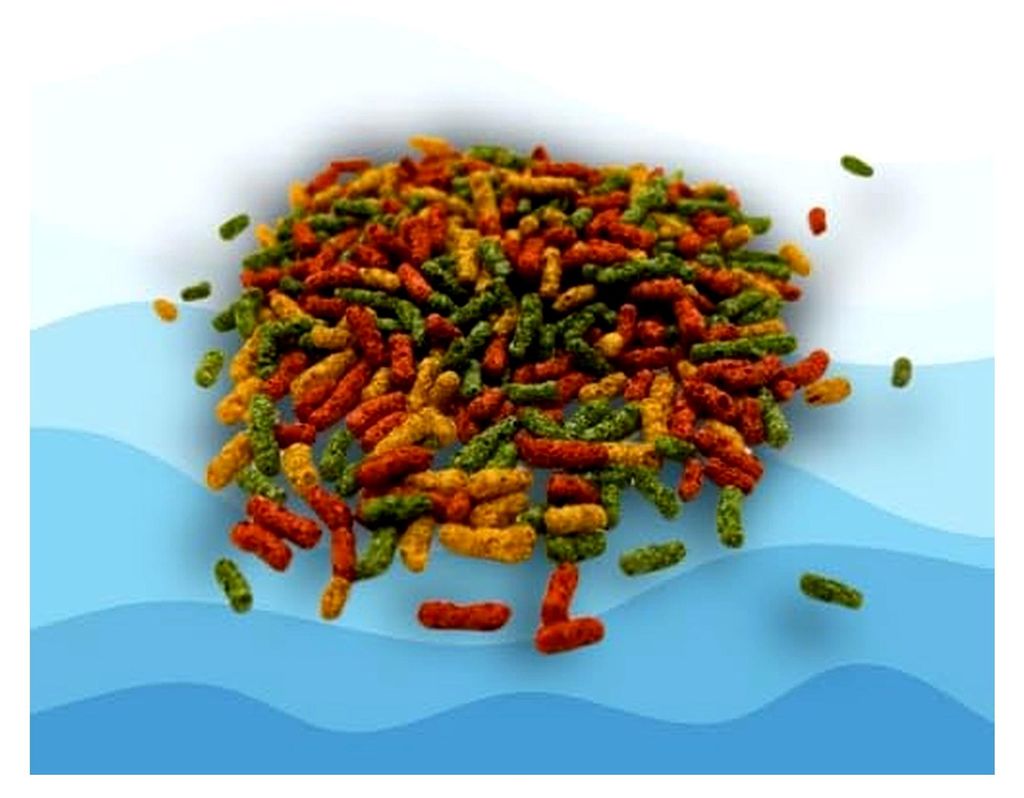 Premium Teichsticks 3-farbig - für Koi und Zierfische - 15 Liter - geringe Wasserbelastung