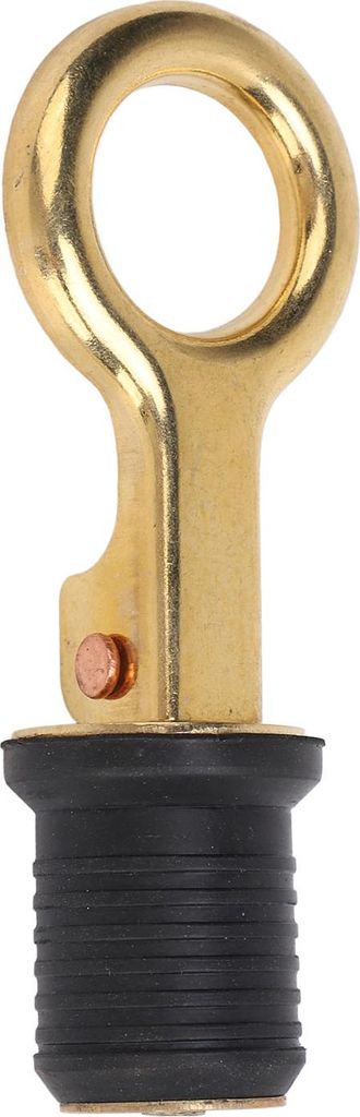 Schnappgriff-Ablaufstopfen, Gummi-Messing, Twist-Design, langlebig, Marine für Boot, Yacht, Livewell, 2,5 cm