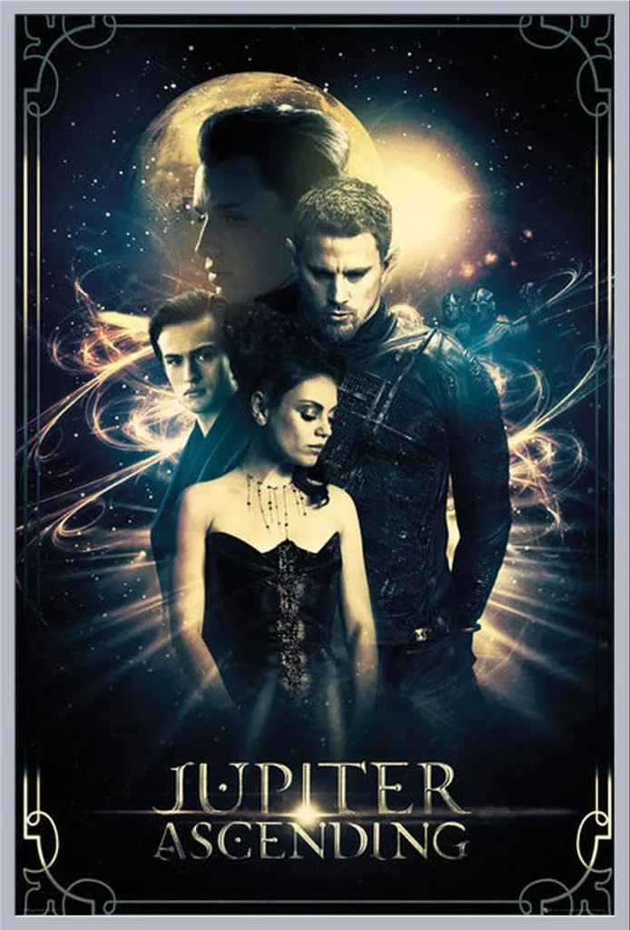 Affiche Jupiter Ascending sous Cadre Argenté Shinsuke® 61x91.5 cm