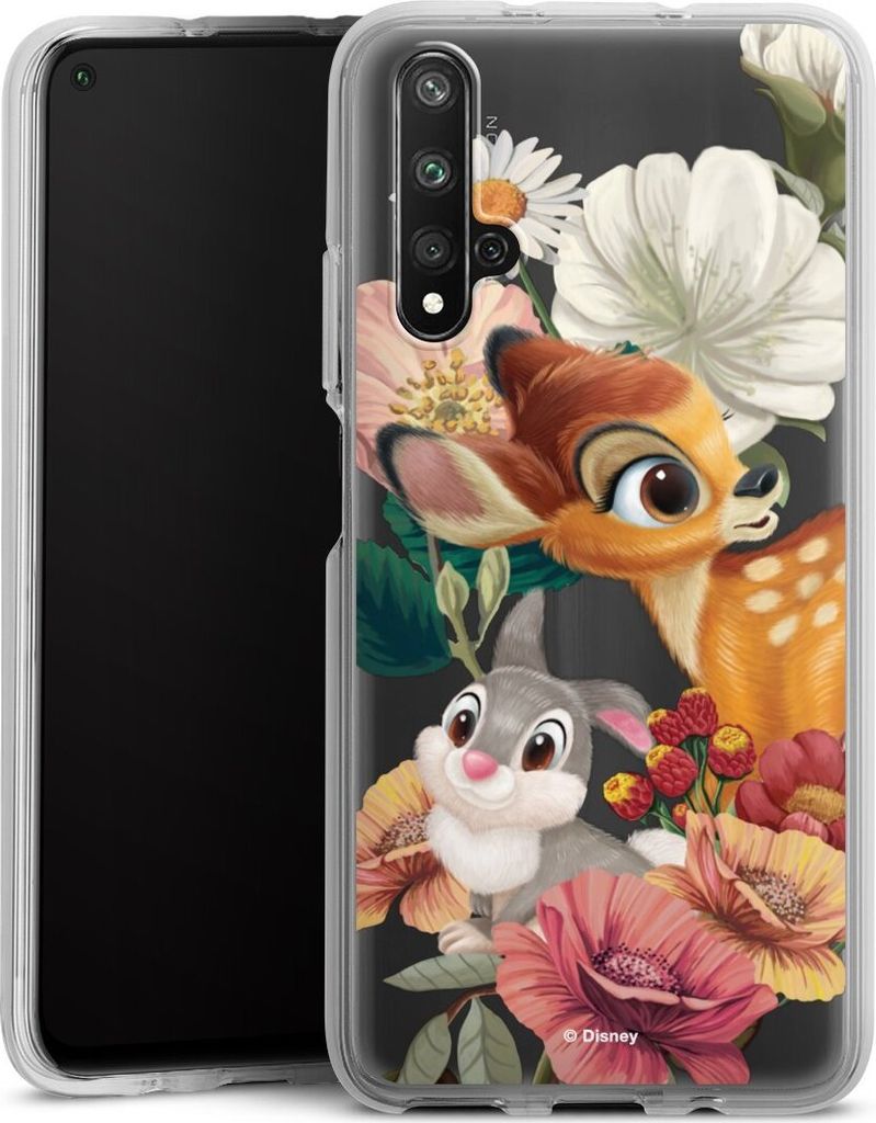 DeinDesign Handyhülle für Huawei Nova 5T Silikon Hülle Case Smartphone Schutzhülle Bambi Disney Klopfer