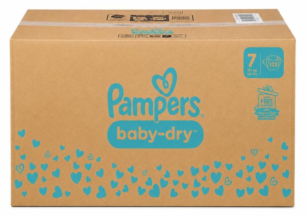 Pampers® Windeln baby-dry™ Monatsbox Größe Gr.7 (15+ kg) Produktbild 