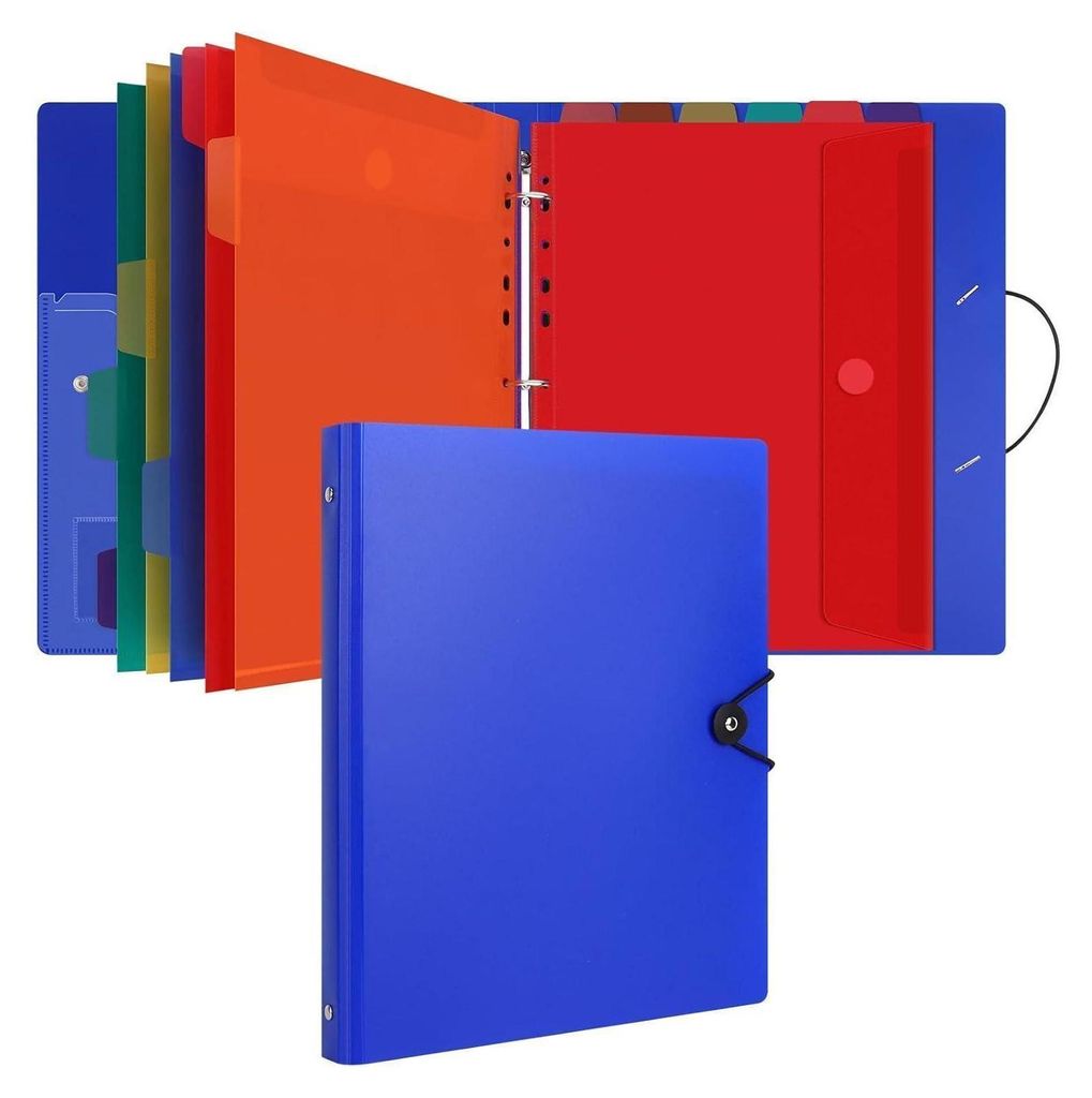 A4 Ordner Organizer mit 12er Dokumentenmappe - Schwarz Produktbild 