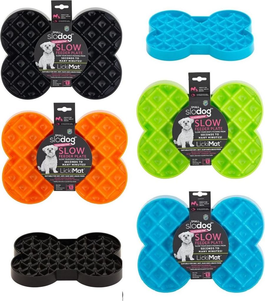 LickiMat Mini Slodog Hundenapf 25 x 19 cm., Farbe:schwarz