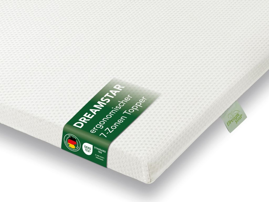 Ergonomische koudschuim toplaag | extra stevig | 180 x 200 Productafbeelding 