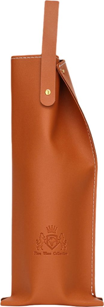 Weintasche, elegante, stilvolle Tragetasche für Champagner- und Weinflaschen aus Kunstleder, Weinverpackungstasche für Zuhause und Party