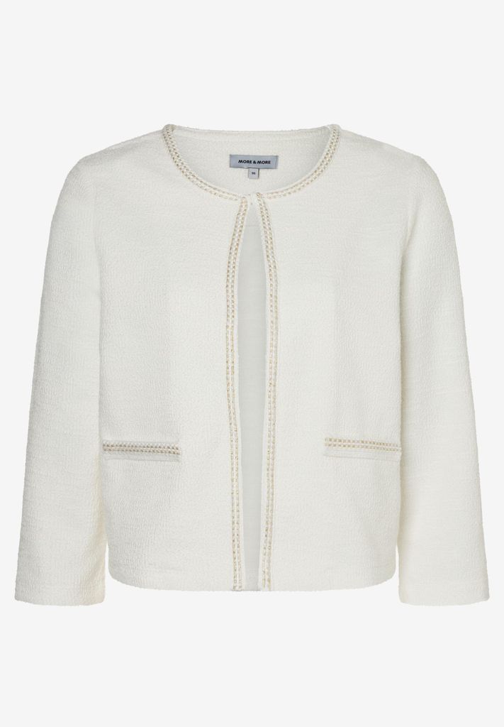 MORE & MORE Jersey Jacket 0041 off white 40 Produktbild 
