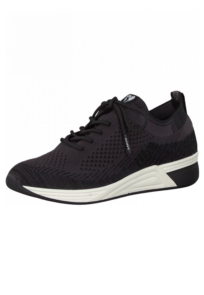 Marco Tozzi Damen Low Sneaker Earth-Edition Vegan 2-23760-26 Schwarz
