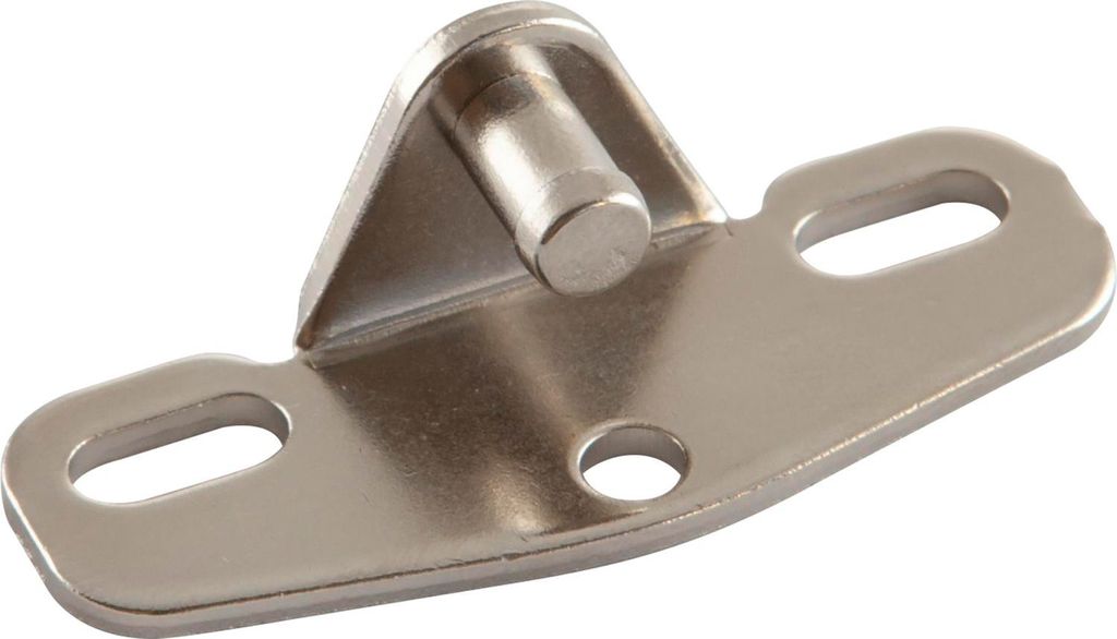 LAMP Befestigungswinkel für Holzfront, Stahl vernickelt