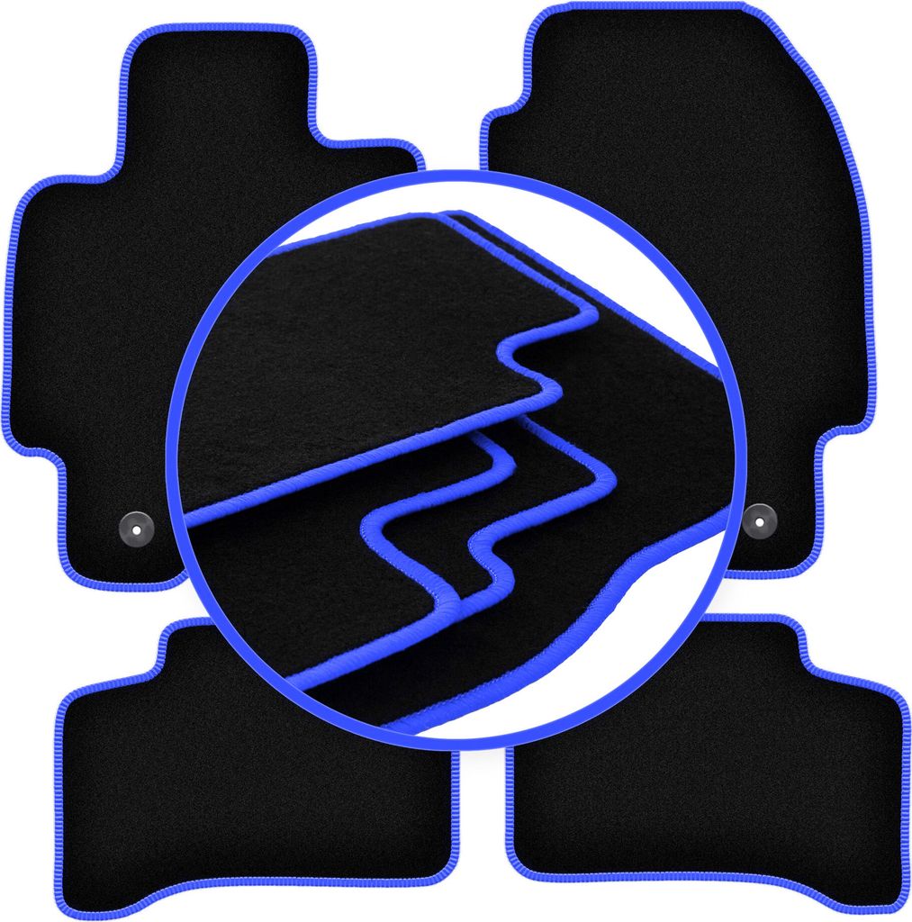 CARLUX-BLUE Autofußmatten für: Jaguar X-Type Kombi, Limousine (2001-2009)