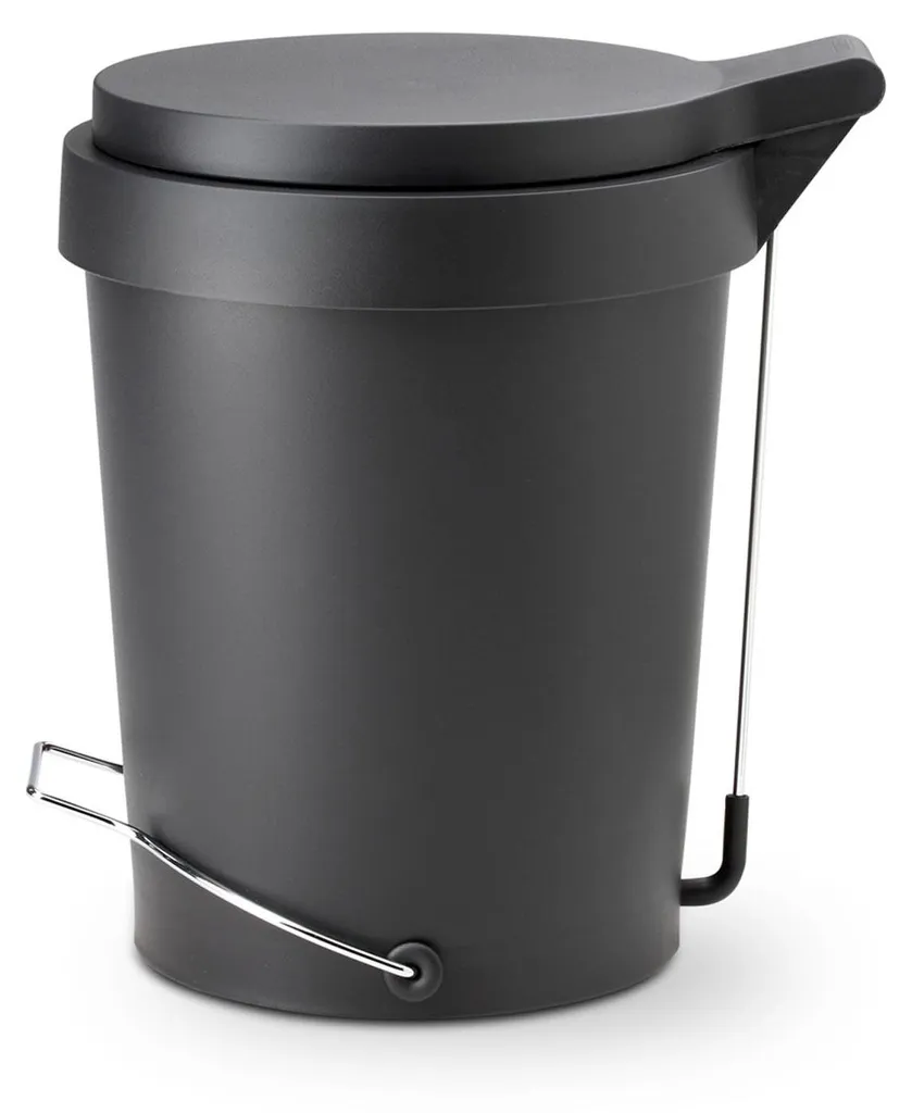 Poubelle 15 Litres Authentics Tip pour Bureau et Cuisine Moderne Noir