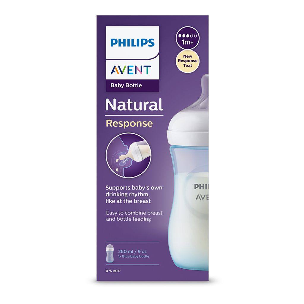 Philips AVENT Fľaša Natural Response 260 ml, 1m+ modrá Obrázok produktu 5