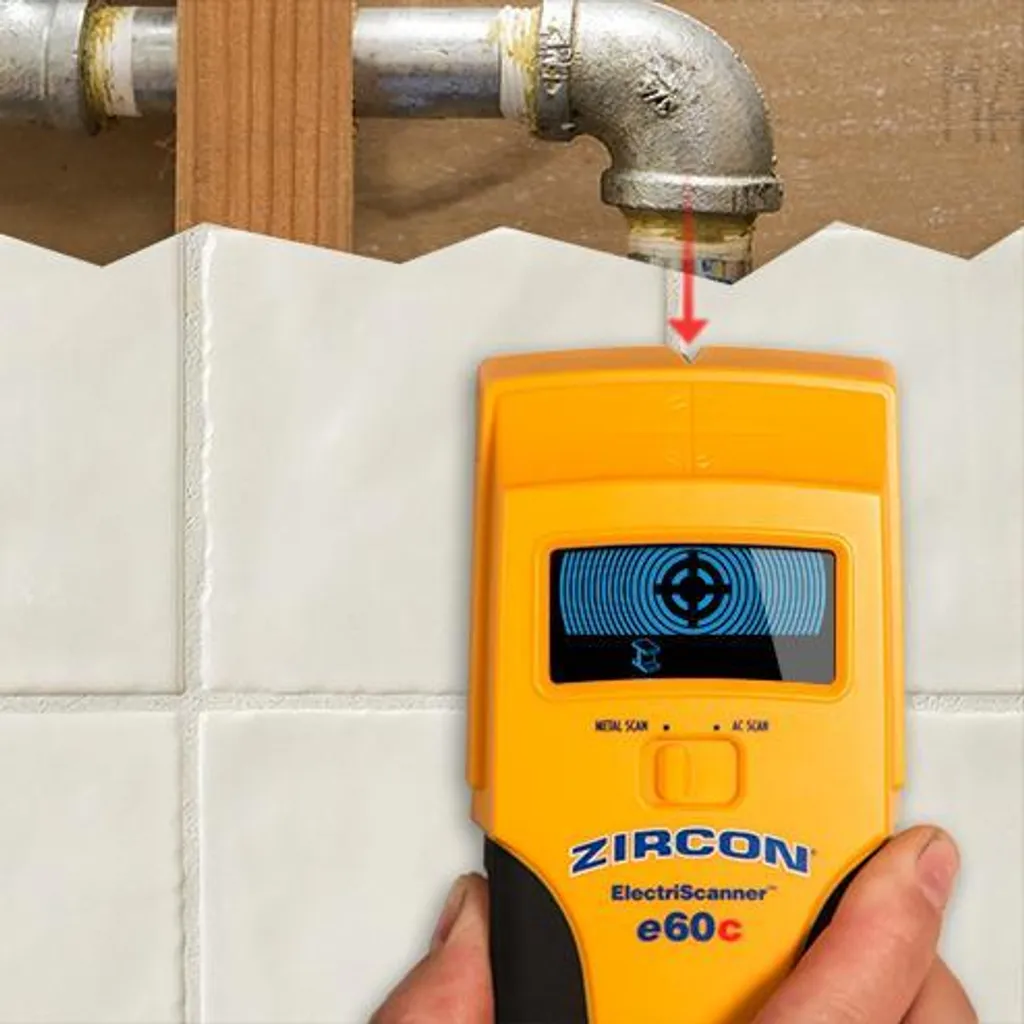 Scanner Mural Électrique Zircon E60c pour Détecter Câbles et Rails