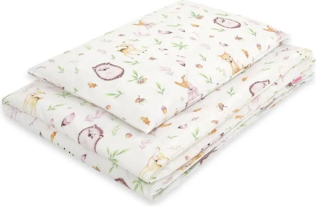 Parure de lit enfant 2 pièces coton 120x90 cm Délices de la forêt