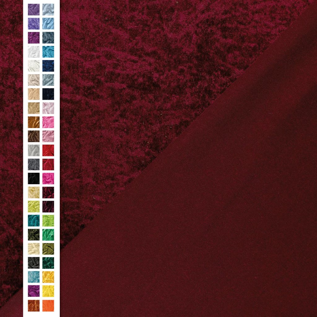 Stretchsamt Velour, terracotta | Stoffe Hemmers
