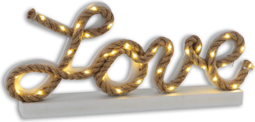 Näve Leuchten LED Deko-/Tischleuchte "LOVE" H: 20cm LED Deko-/Tischleuchte "LOVE" H: 20cm Tischleuchten - LED Deko-/Tischleuchte "LOVE" H: 20cm, T...