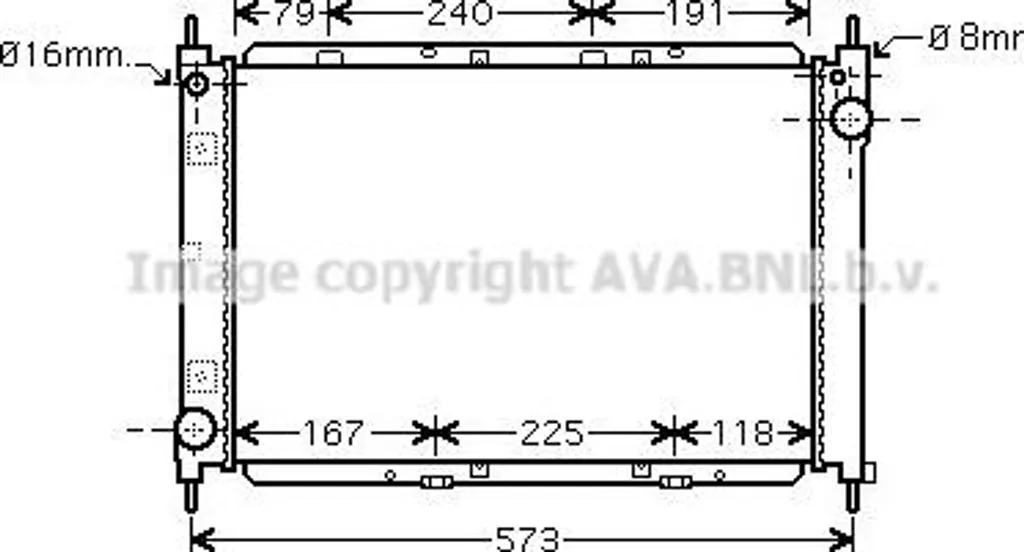 Radiateur Moteur Haute Performance AVA DNA2261 - OE 21410BC510 Fiable