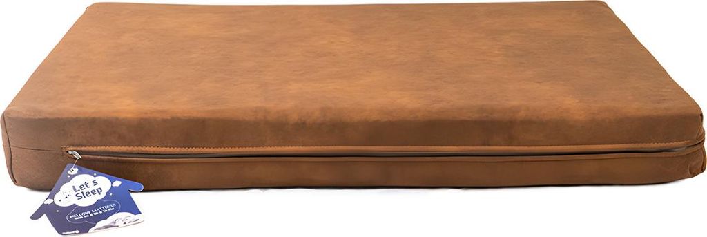 Let's Sleep Mellow Mattress Orthopädisches Bett XL Cognac