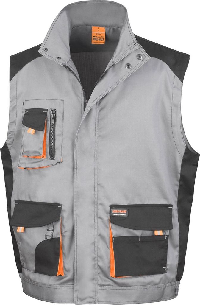 Result Work-Guard Herren Arbeitsweste PC3334 (L) (Grau/Schwarz)