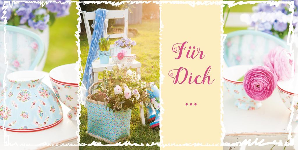 Für Dich Glückwunschkarte mit Umschlag - Feelings Blumen