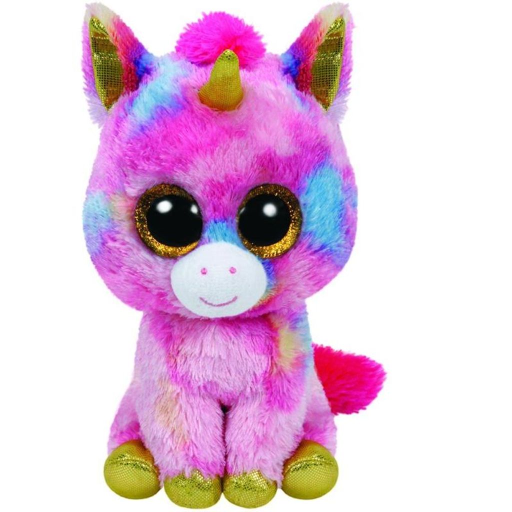 TY Beanie Boos 15cm Glubschi Fantasia Einhorn pink blau Produktbild 