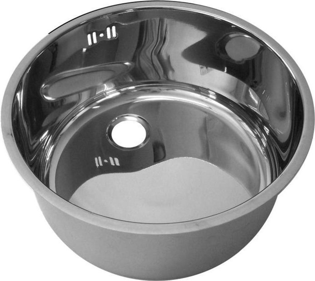 Combisteel Spülbecken aus Edelstahl mit PVC-Siphon 360mmØx180mm