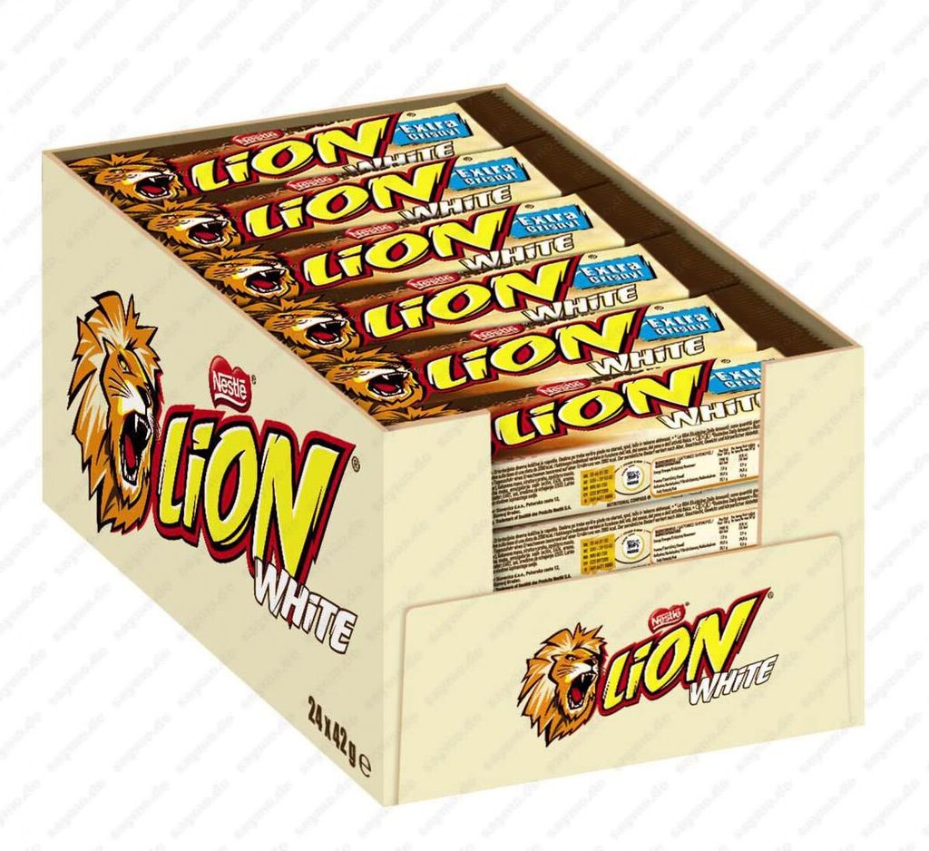 Nestle Lion White, barretta, cioccolato, 24 barrette Immagine del prodotto 