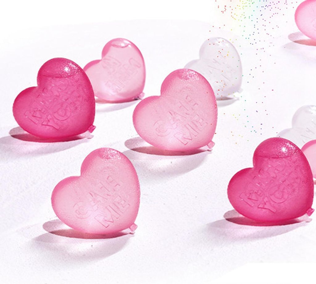 15er Pack Herzförmige Wiederverwendbare Eiswürfel – Reine Wasser-Eiswürfel für Getränke, Whiskey, Wodka und Kaffee