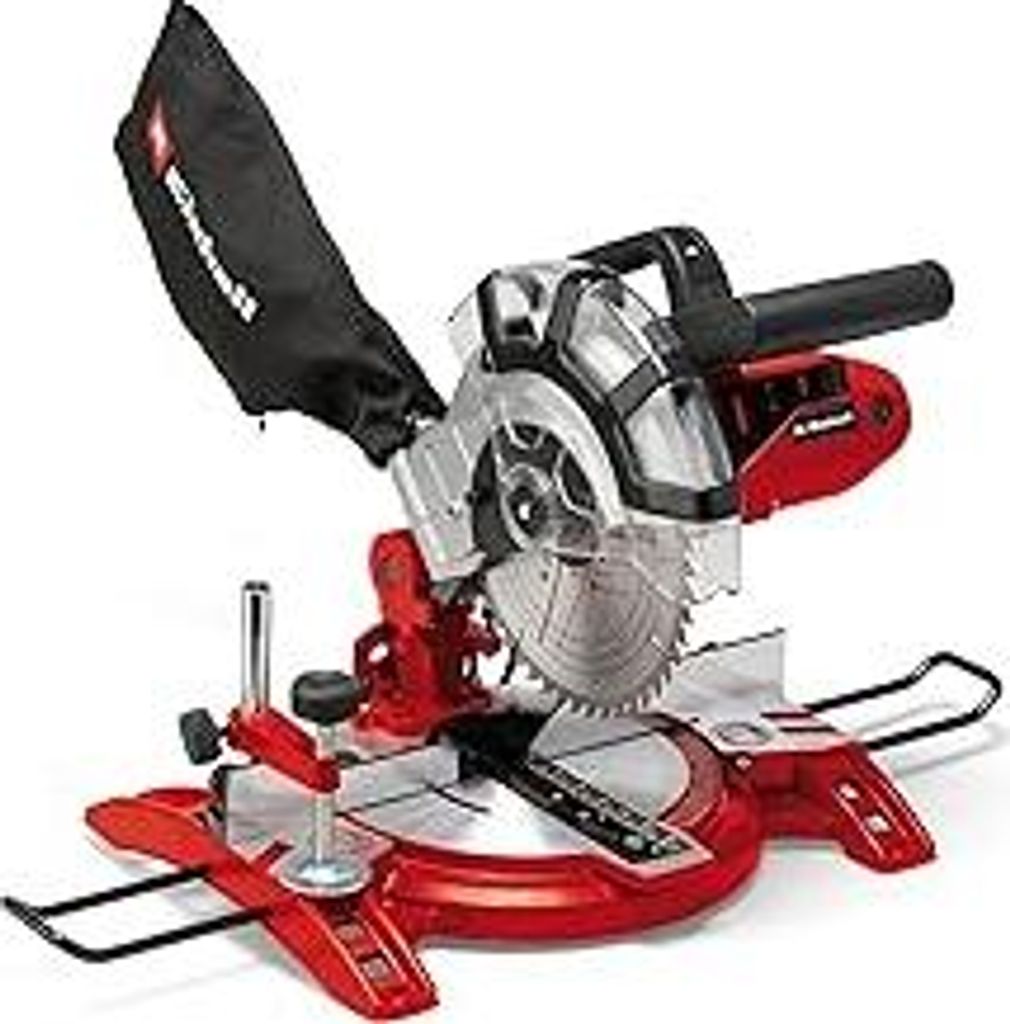 Einhell Kapp-Gehrungssäge TC-MS 2112 (max. 1.600 W, 5.000 min-1, hochwertiges HM-bestücktes Sägeblatt, Drehtisch mit Winkeleinstellung 45° link...