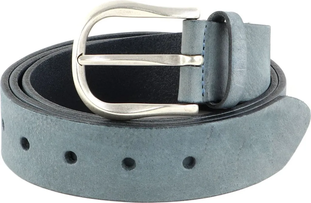 Cintura Vanzetti Pelle 35mm Petrol Green W85 | Accessorio Moda Uomo
