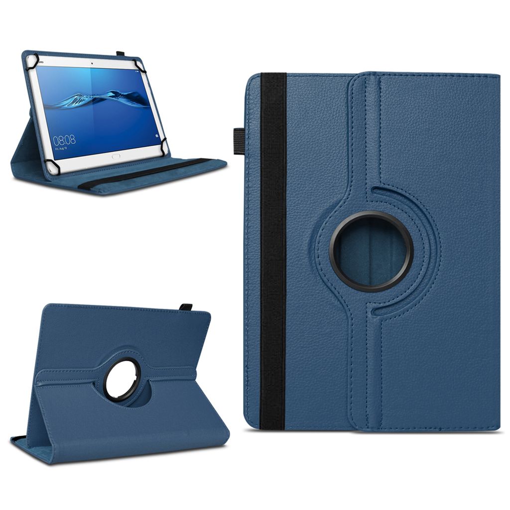Tablet Tasche für Huawei MediaPad M3 M5 Lite 10,1 Hülle Schutzhülle Case DrehbarFarben:Blau