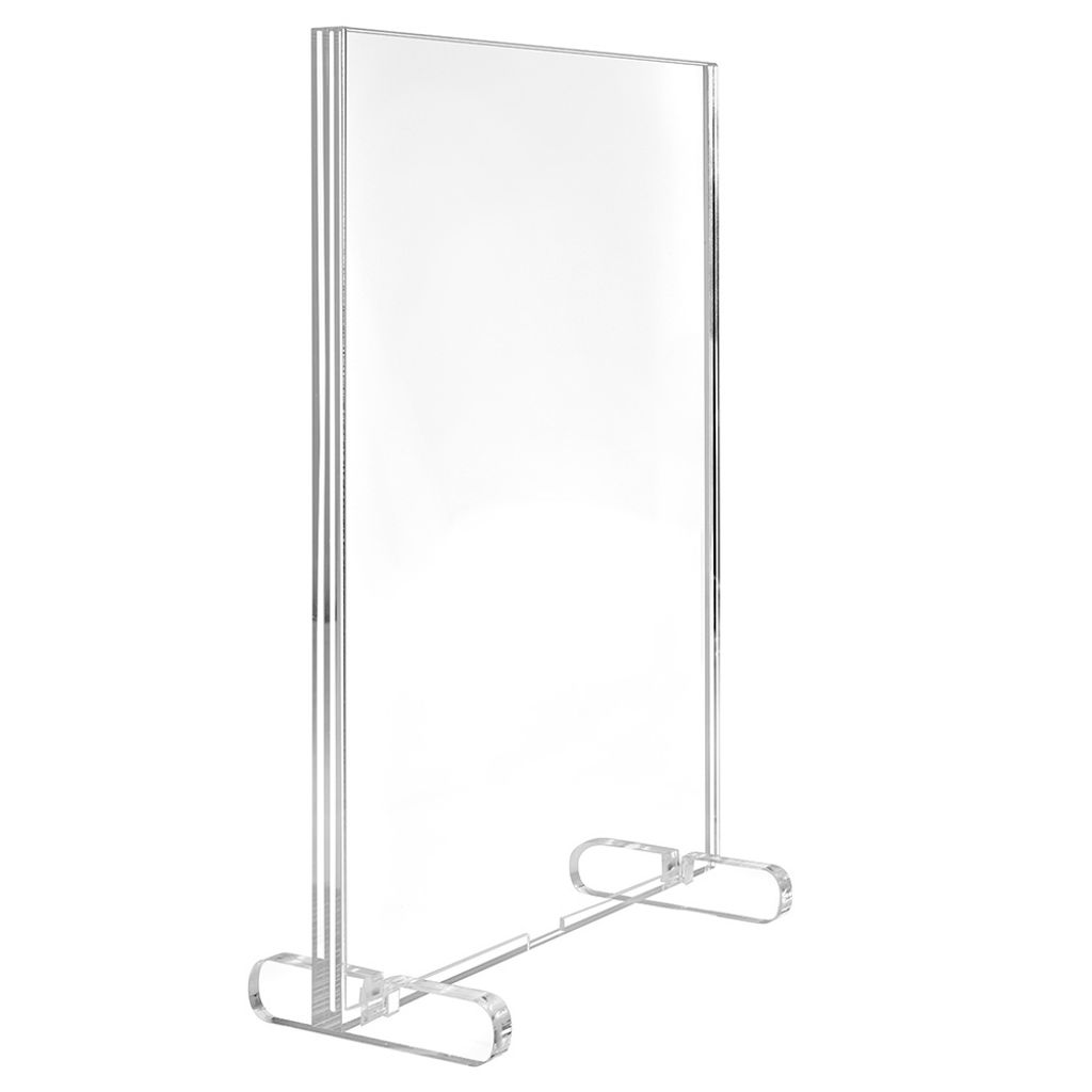 Doppelseitiger Premium Acrylglas-Tischaufsteller DIN A4 - Zeigis / Werbeaufsteller / Tischaufsteller / Kartenhalter / Acrylglasaufsteller