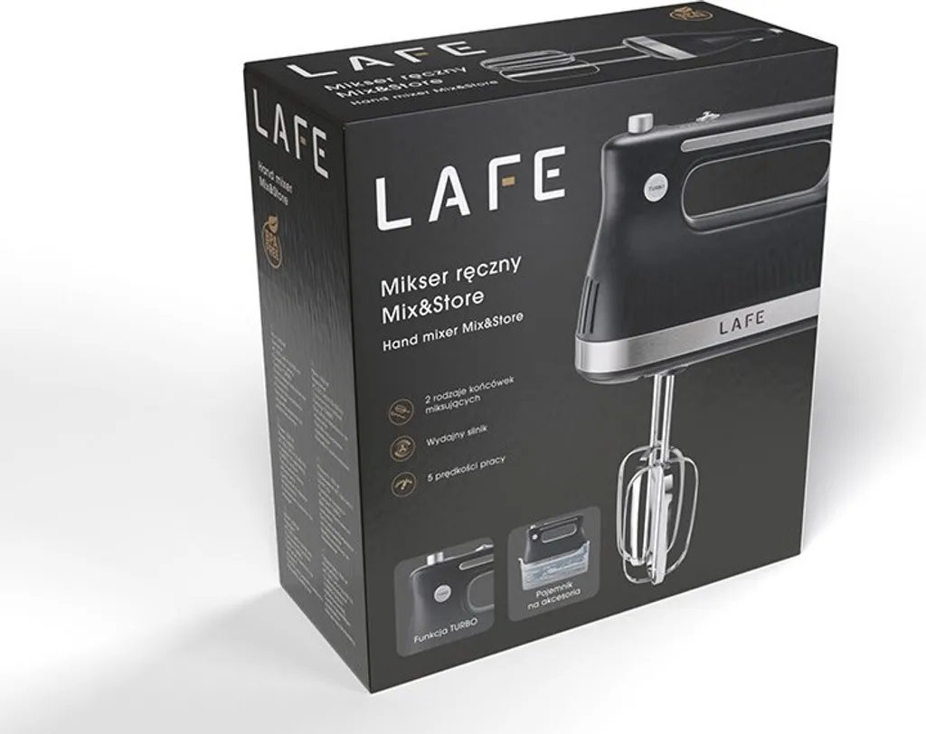 Batteur à Main Électrique Lafe avec Accessoires et Support de Rangement