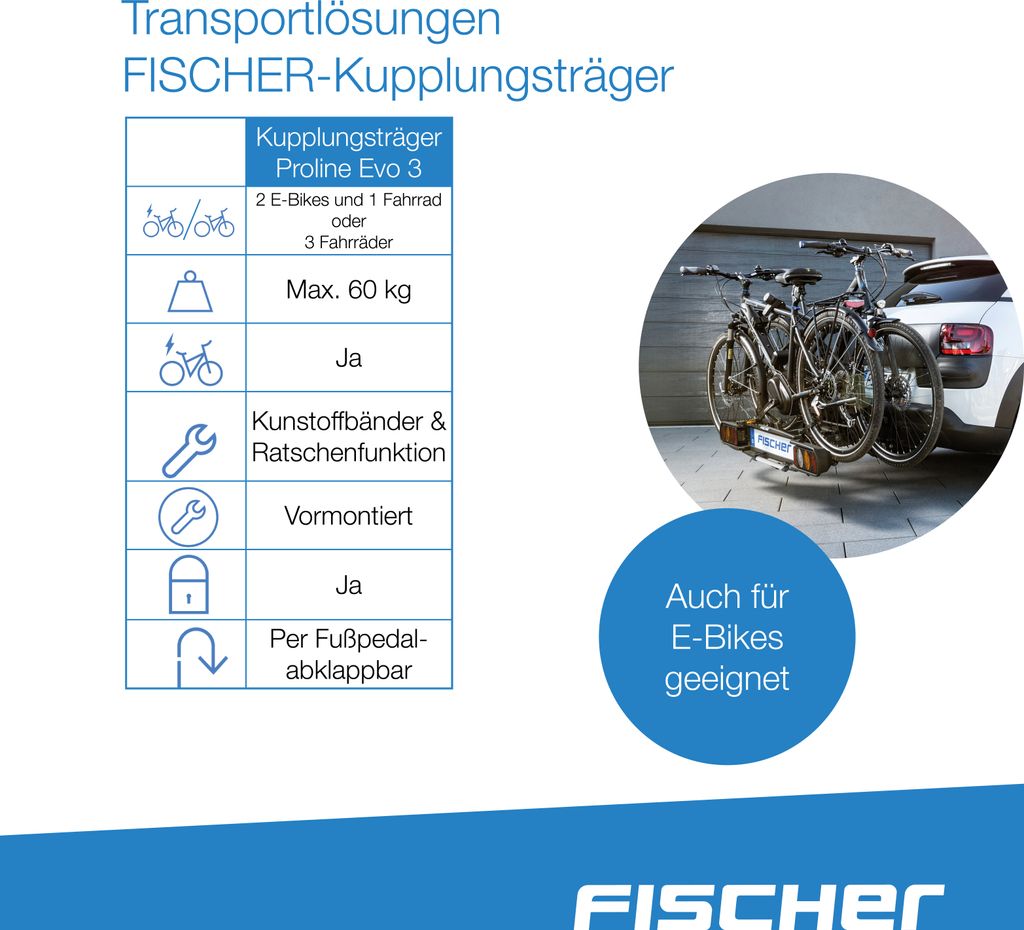 FISCHER Kupplungs-Fahrradträger ProlineEvo 3 Produktbild 6