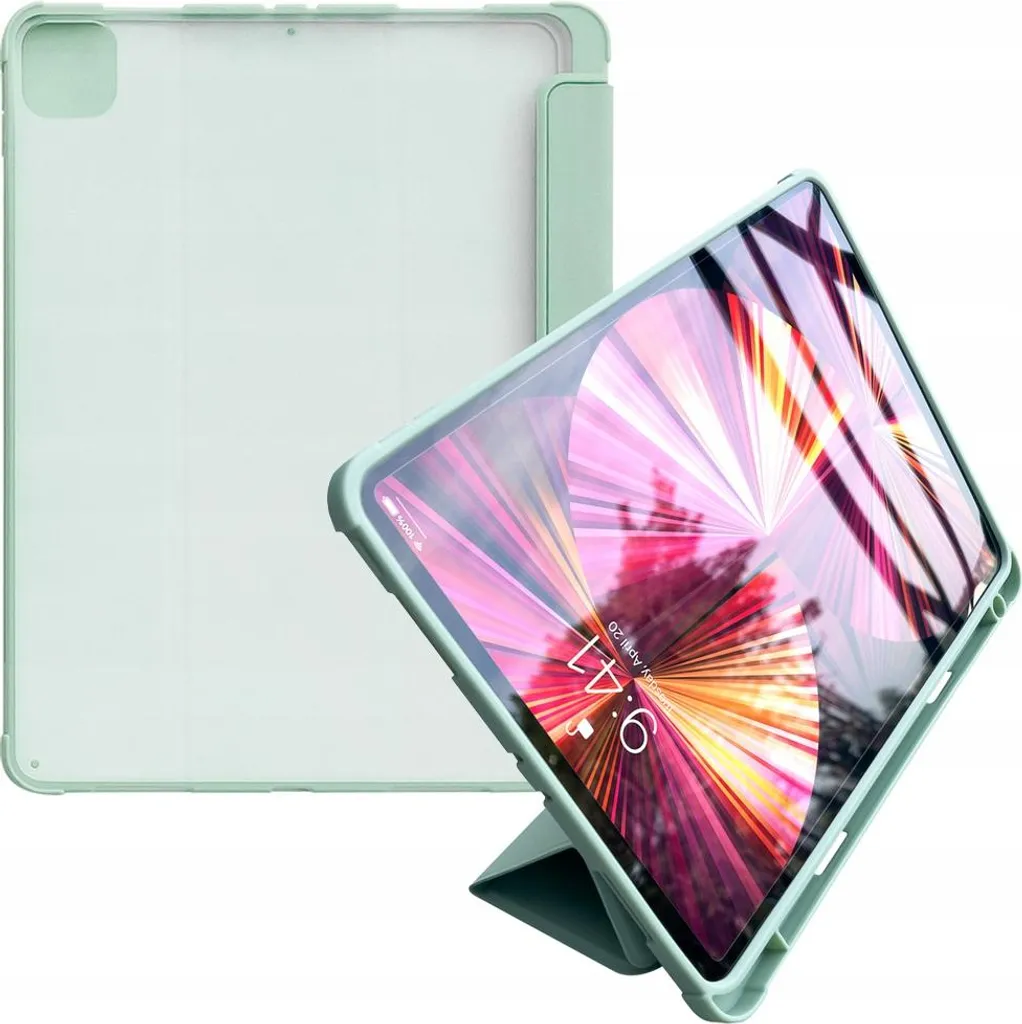 Custodia per tablet Stand Smart Cover per Ipad Air 2020 / 2022 con funzione Stand Verde