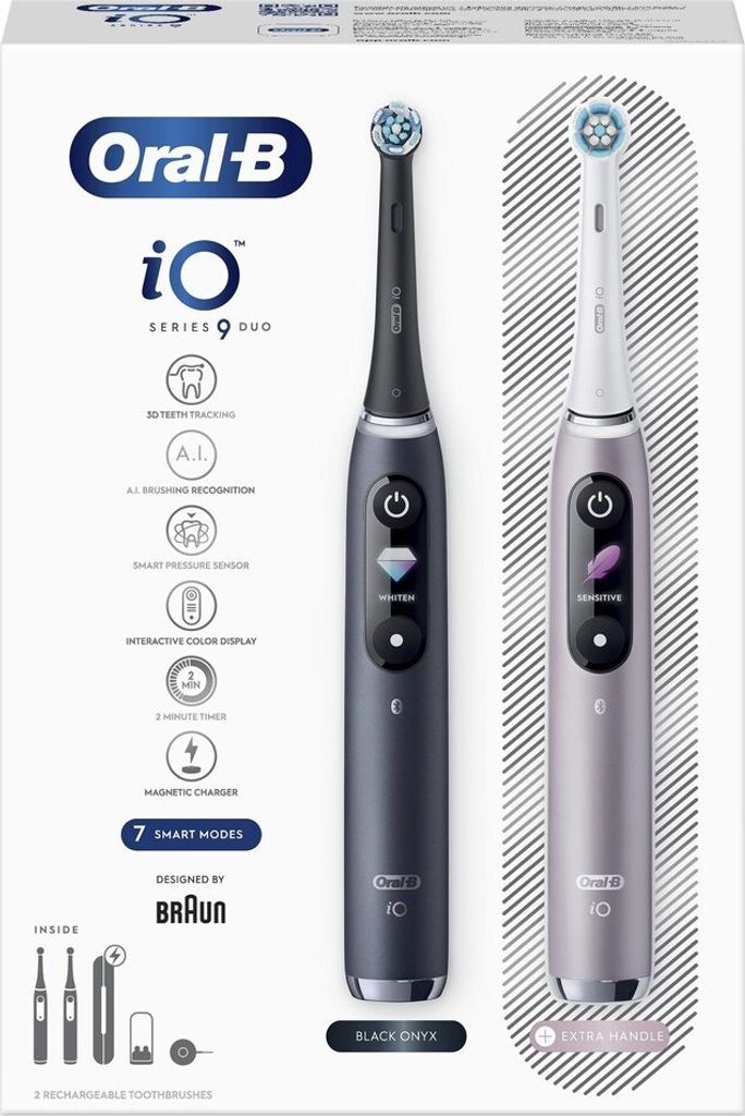 Oral-B iO Series 9 Duo Pack Black + Rose Elektrische Produktbild 15