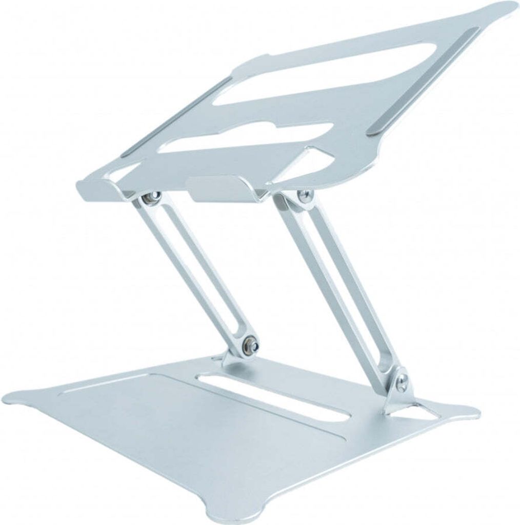 SYSTEM-S Ständer einstellbar zur Kühlung aus Metall in Grau für Notebook Laptop