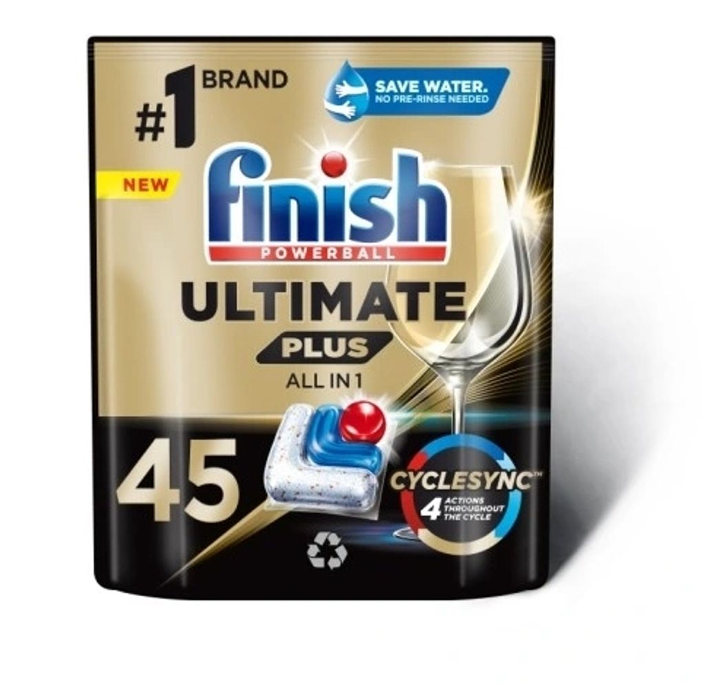 Finish Ultimate Plus All-in-One Geschirrspülkapseln, 45 Stück