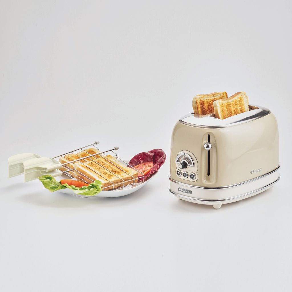 Ariete 0155 6 Tostapane Vintage 2 fette 810 W Beige Immagine del prodotto 