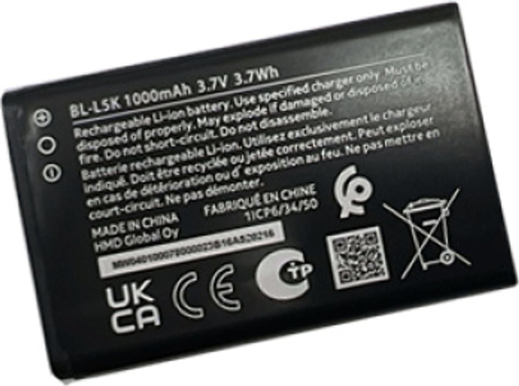 Nokia BL-L5K Akku für Nokia 105+ (2022) TA-1565 - 1000mAh Produktbild 