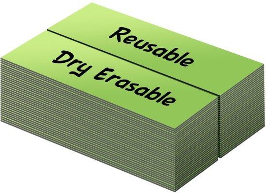 Magnetische Etiketten grün 50 Stück beschreibbar