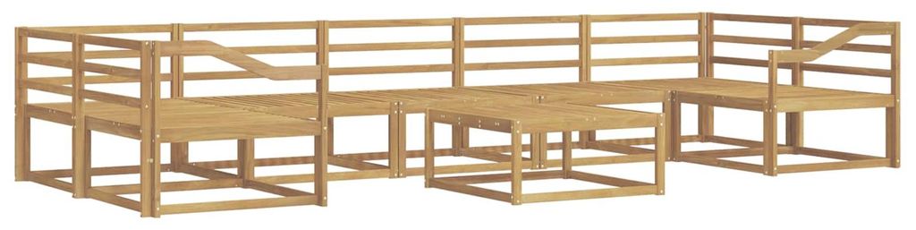 vidaXL Outdoor-Sofagarnitur 8 pcs Weiß