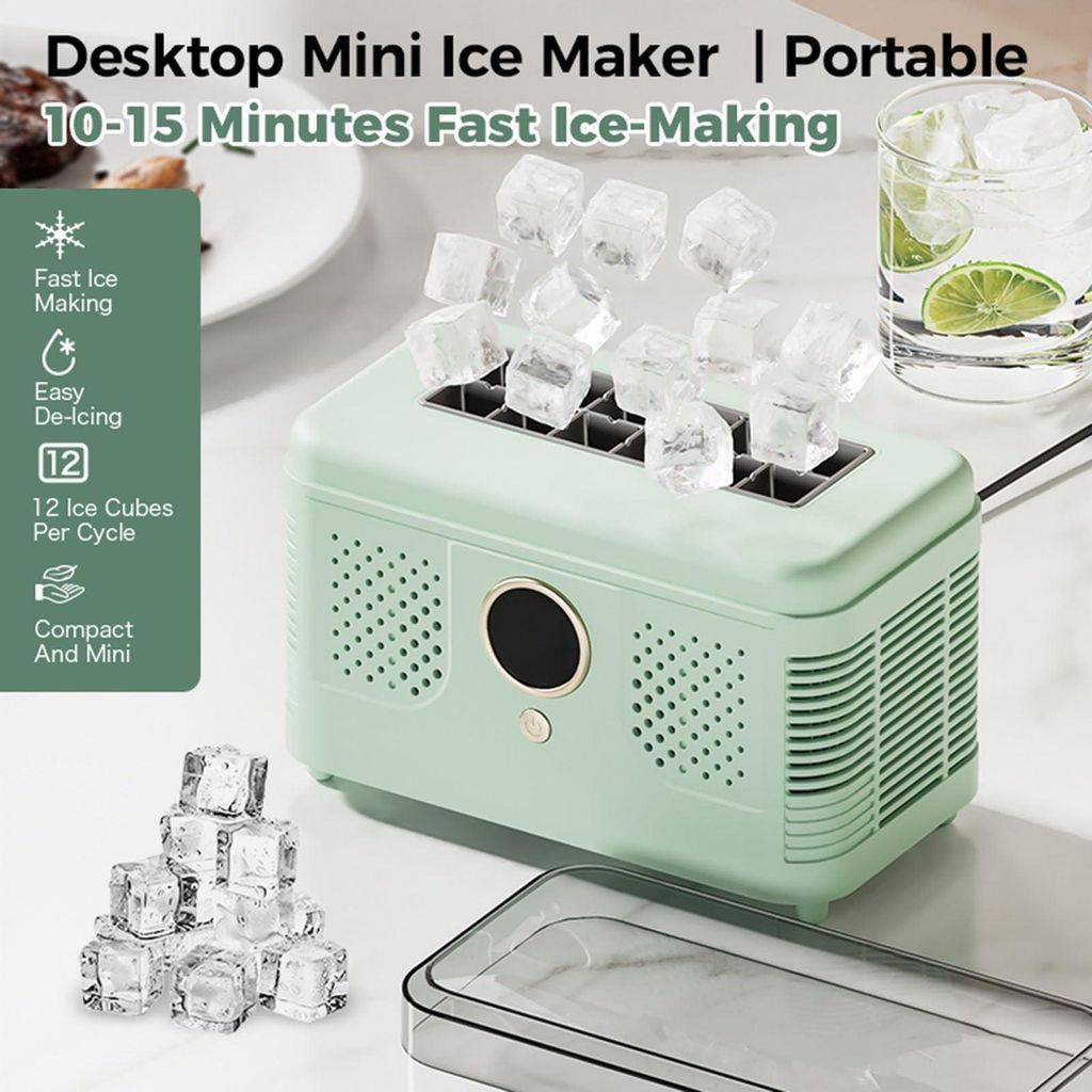 Zimilo Mini-Eiswürfelmaschine, 15–20 Min Eisbereitung