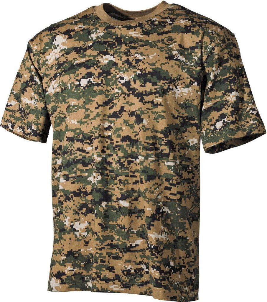 MFH US T-Shirt halbarm digital woodland Gr.M