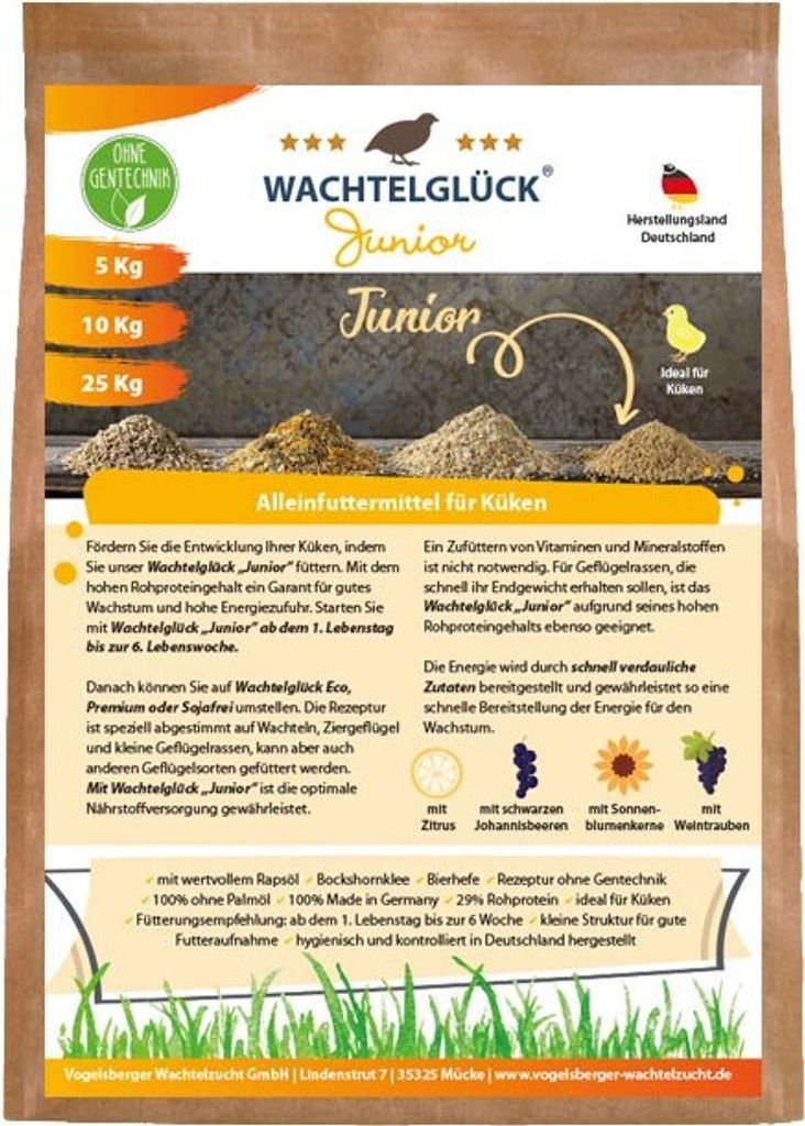 WachtelGlück Junior - Wachtelkükenfutter