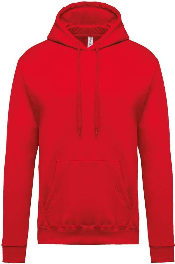 Kariban UNI Hoodie Kapuzen Sweater Kapuzensweatshirt Kapuzenpullover, Größe:L, Farbe:Cherry Red