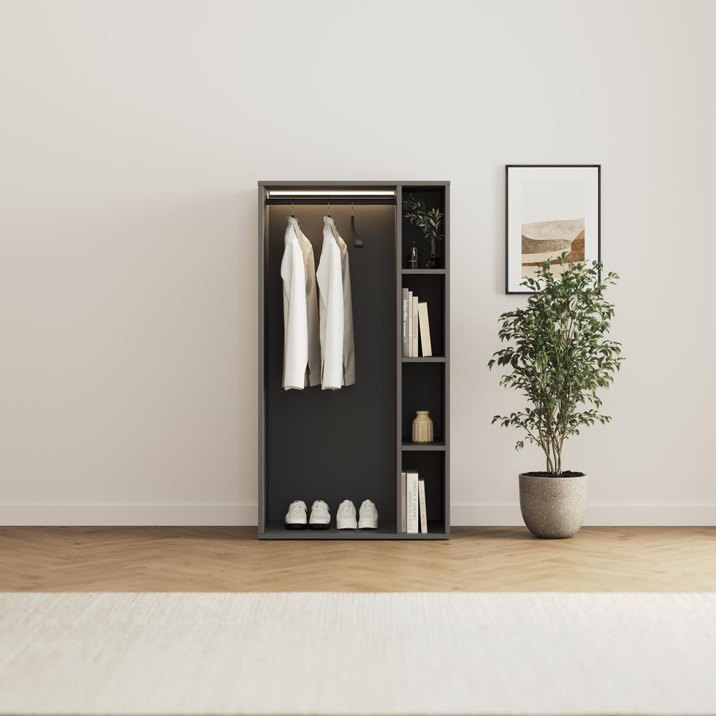 Schrank STA.2.0016 (Serie M2 Tiefe 55cm) Höhe 168,2cm Anthrazit