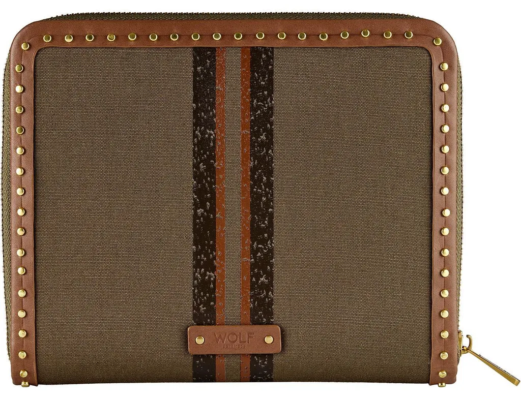 Trousse à bijoux de voyage Wolf Ida Édition Limitée en cuir matelassé - 7