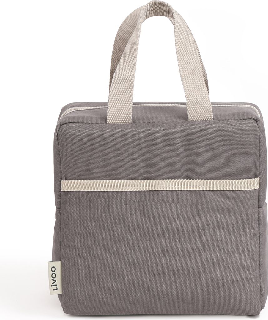 LIVOO Lunch Kühltasche warme Speisen kalte Speisen Büro Picknick SEP134G grau