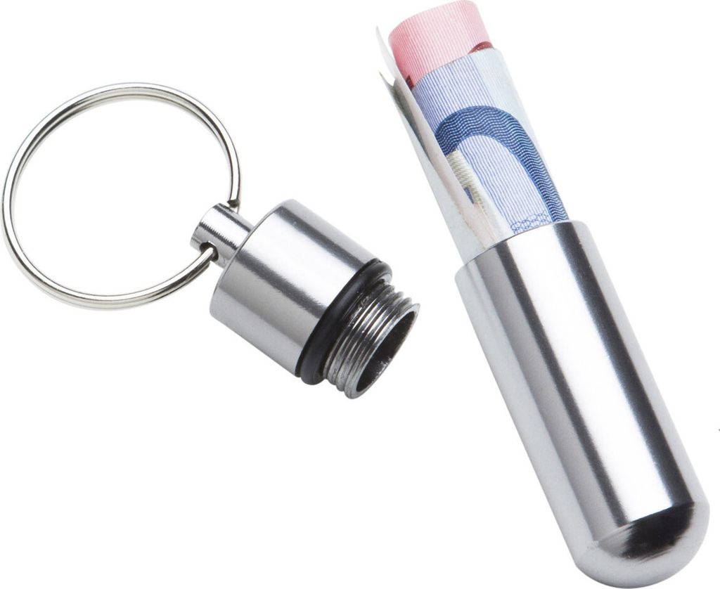 Wasserdichte Aluminium Pillendose als Schlüsselanhänger (52 Produktbild 