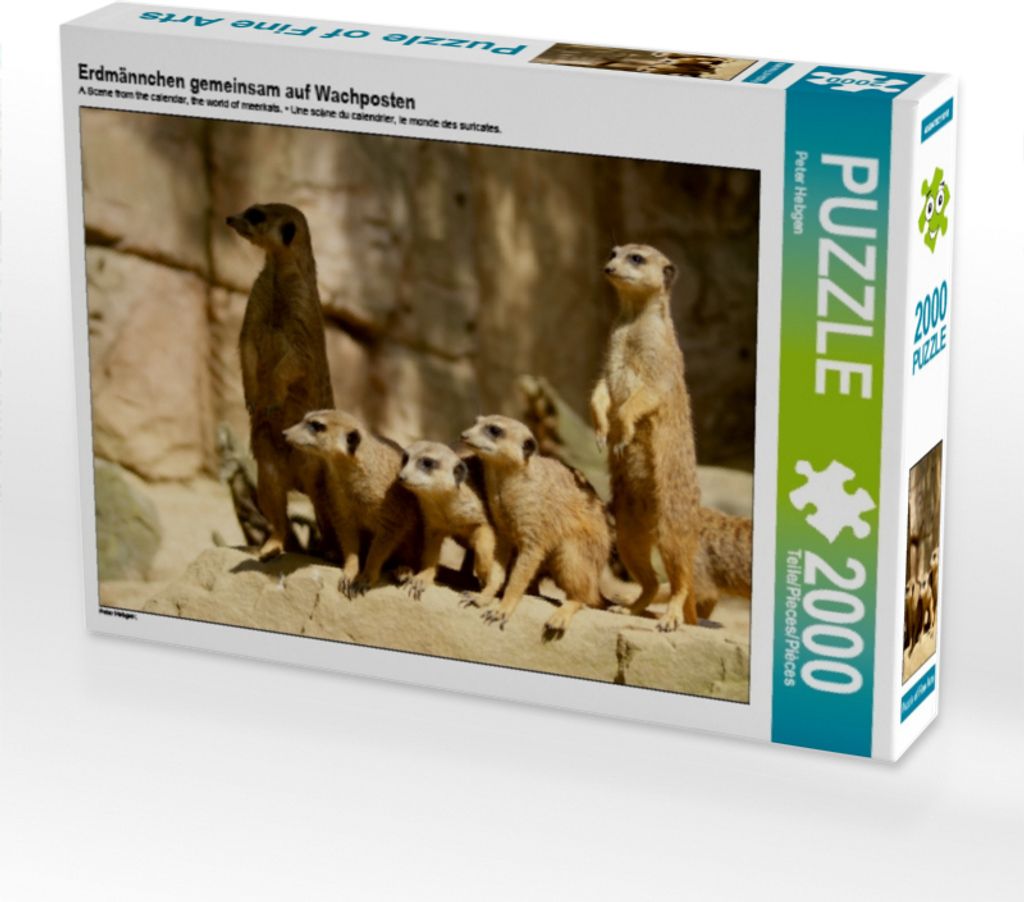 Calvendo Erdmännchen gemeinsam auf Wachposten 2000 Teile Produktbild 